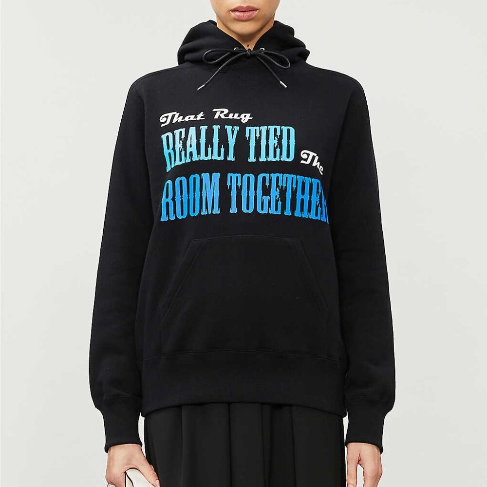 BNWT SS20 SACAI x THE BIG LEBOWSKI JERSEY HOODIE 2